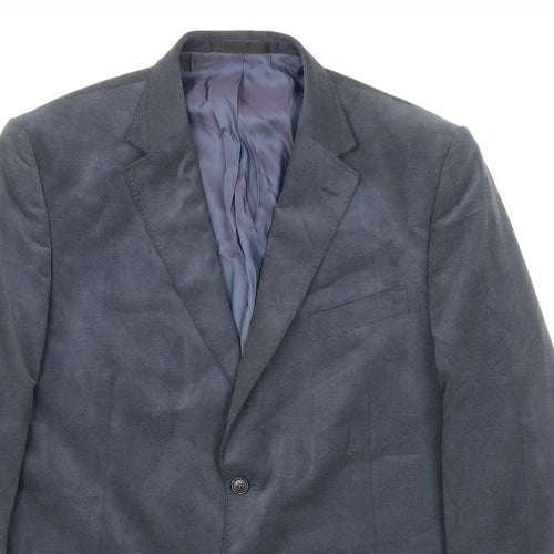 Marks and Spencer Mens Blue Polyester Jacket Blazer Size L