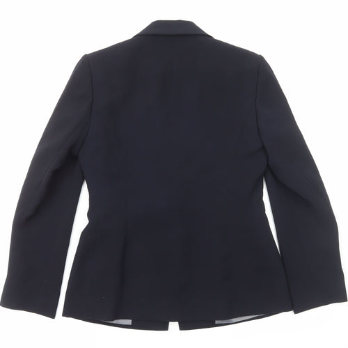 Principles Womens Blue Polyester Jacket Suit Jacket Size 8