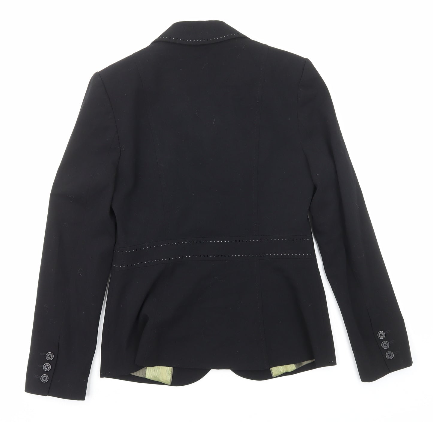 NEXT Womens Black Polyester Jacket Suit Jacket Size 6