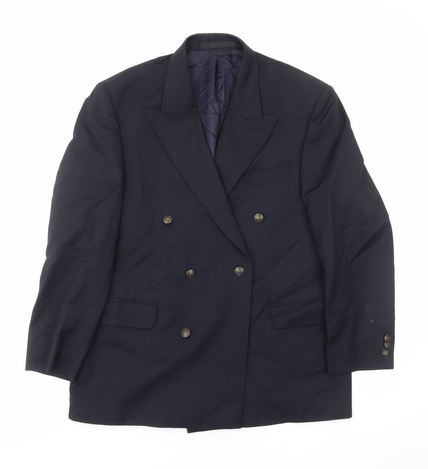 Marks and Spencer Mens Blue Polyester Jacket Blazer Size M