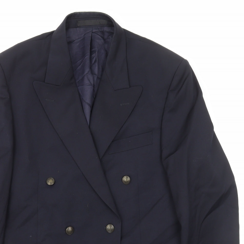 Marks and Spencer Mens Blue Polyester Jacket Blazer Size M