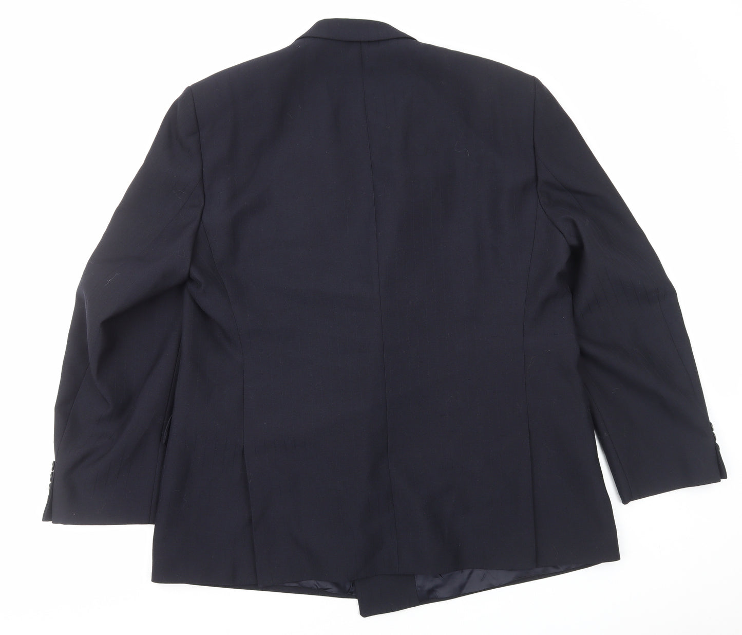 Vaughan Davies Mens Black Polyester Jacket Blazer Size 2XL