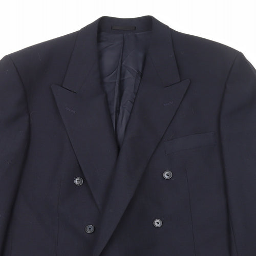 Vaughan Davies Mens Black Polyester Jacket Blazer Size 2XL