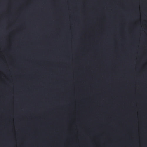 Vaughan Davies Mens Black Polyester Jacket Blazer Size 2XL