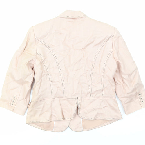 NEXT Womens Pink Jacket Size 14 Button