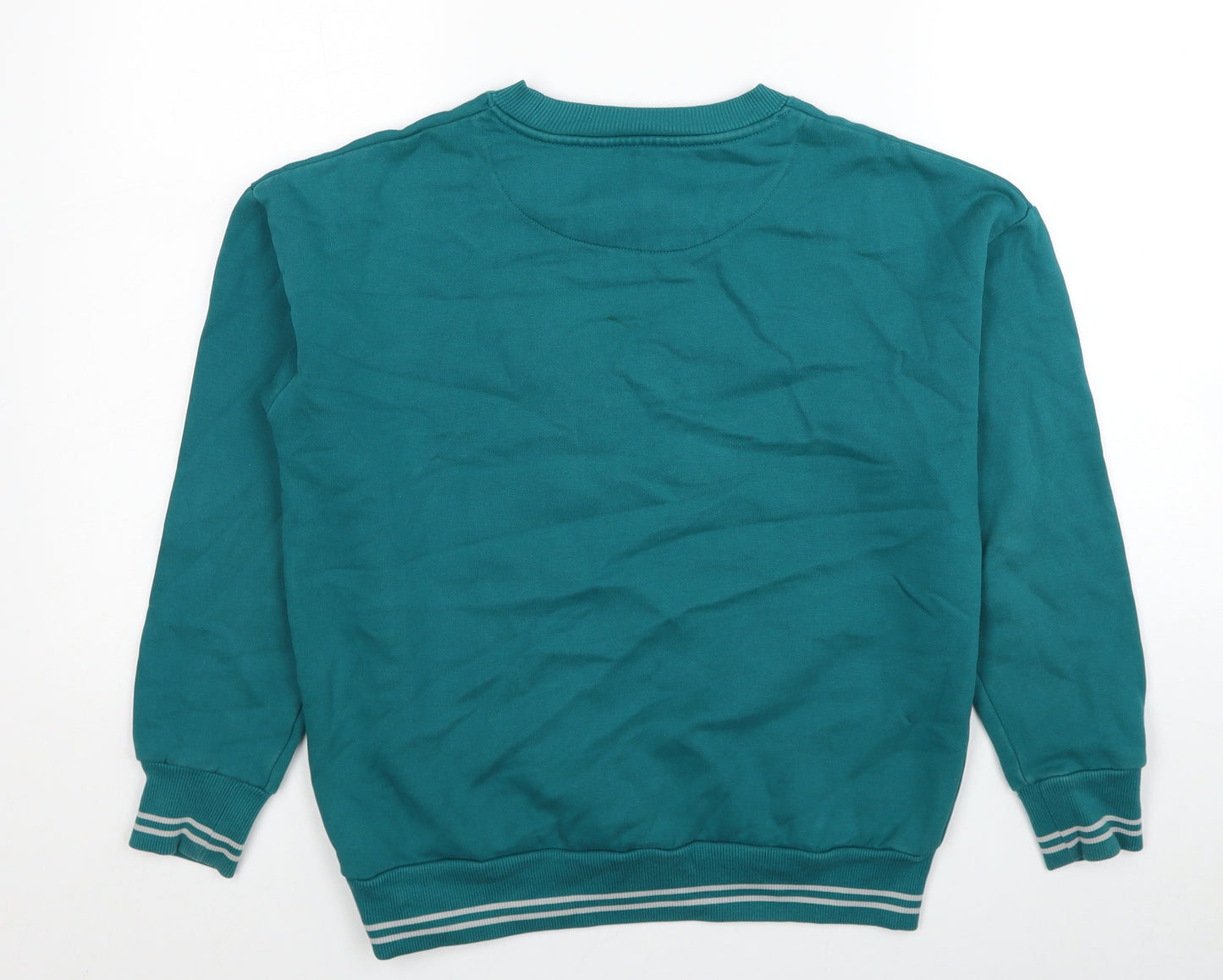 Marks and Spencer Boys Blue Cotton Pullover Sweatshirt Size 10-11 Years Pullover - Slytherin