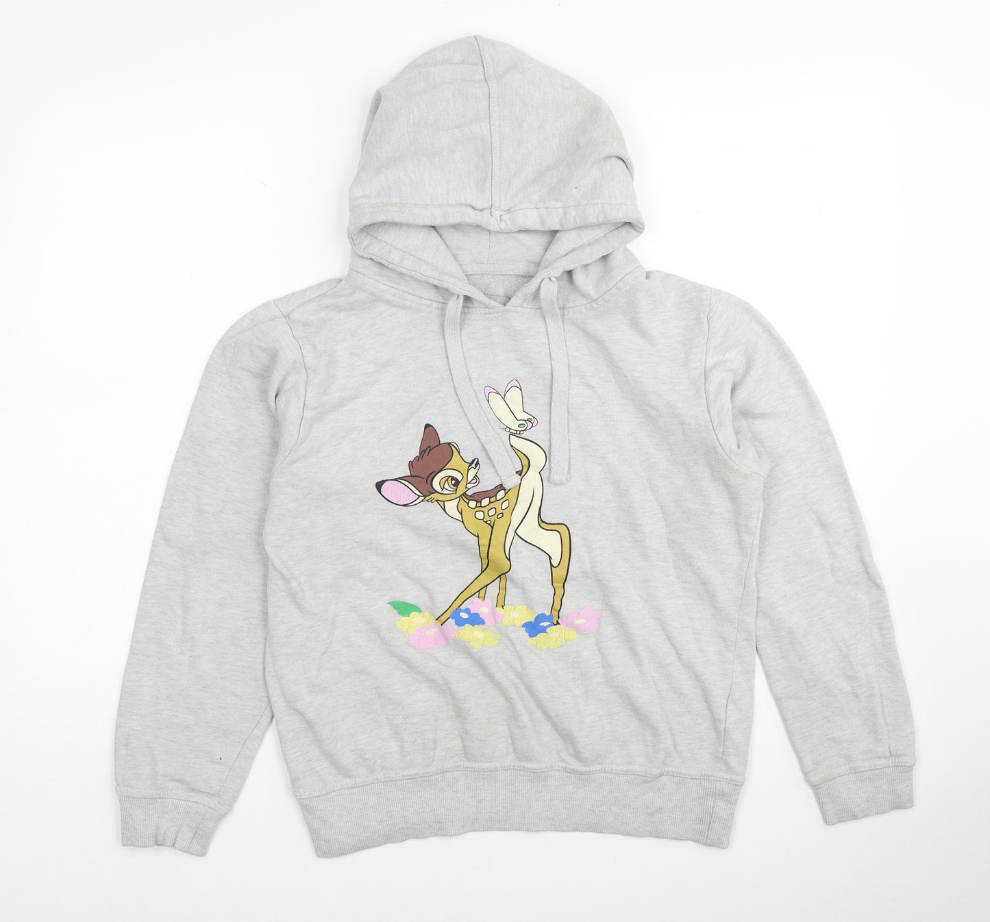 Atmosphere Womens Grey Cotton Pullover Hoodie Size 12 Pullover - Bambi