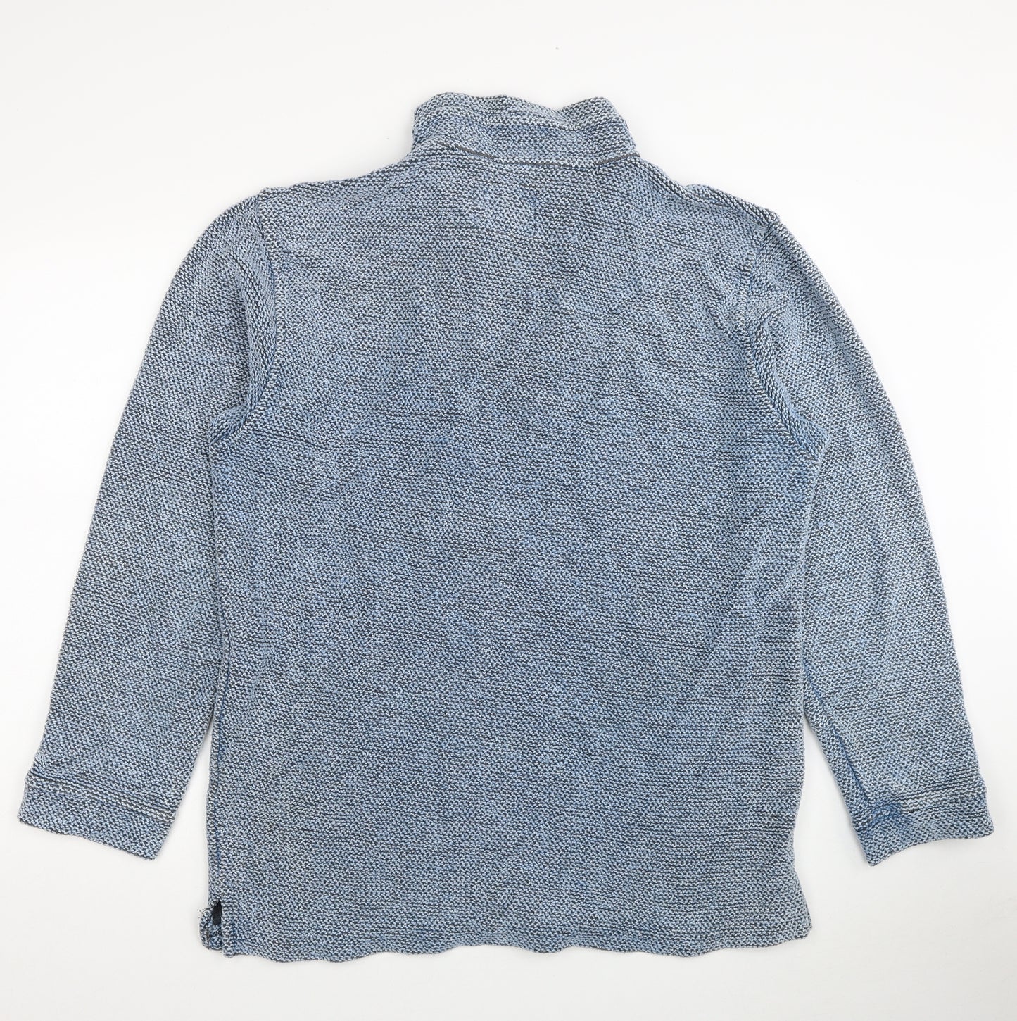 Weird Fish Mens Blue Cotton Pullover Sweatshirt Size L