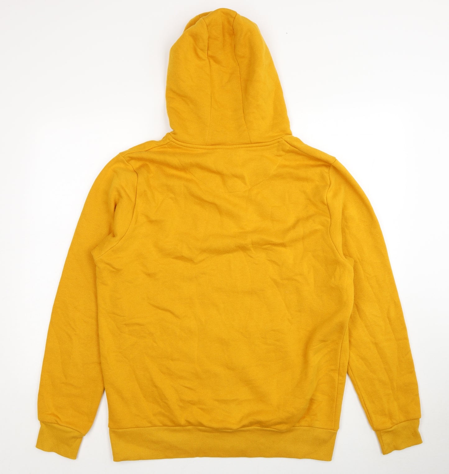 Primark Mens Yellow Cotton Full Zip Hoodie Size XL