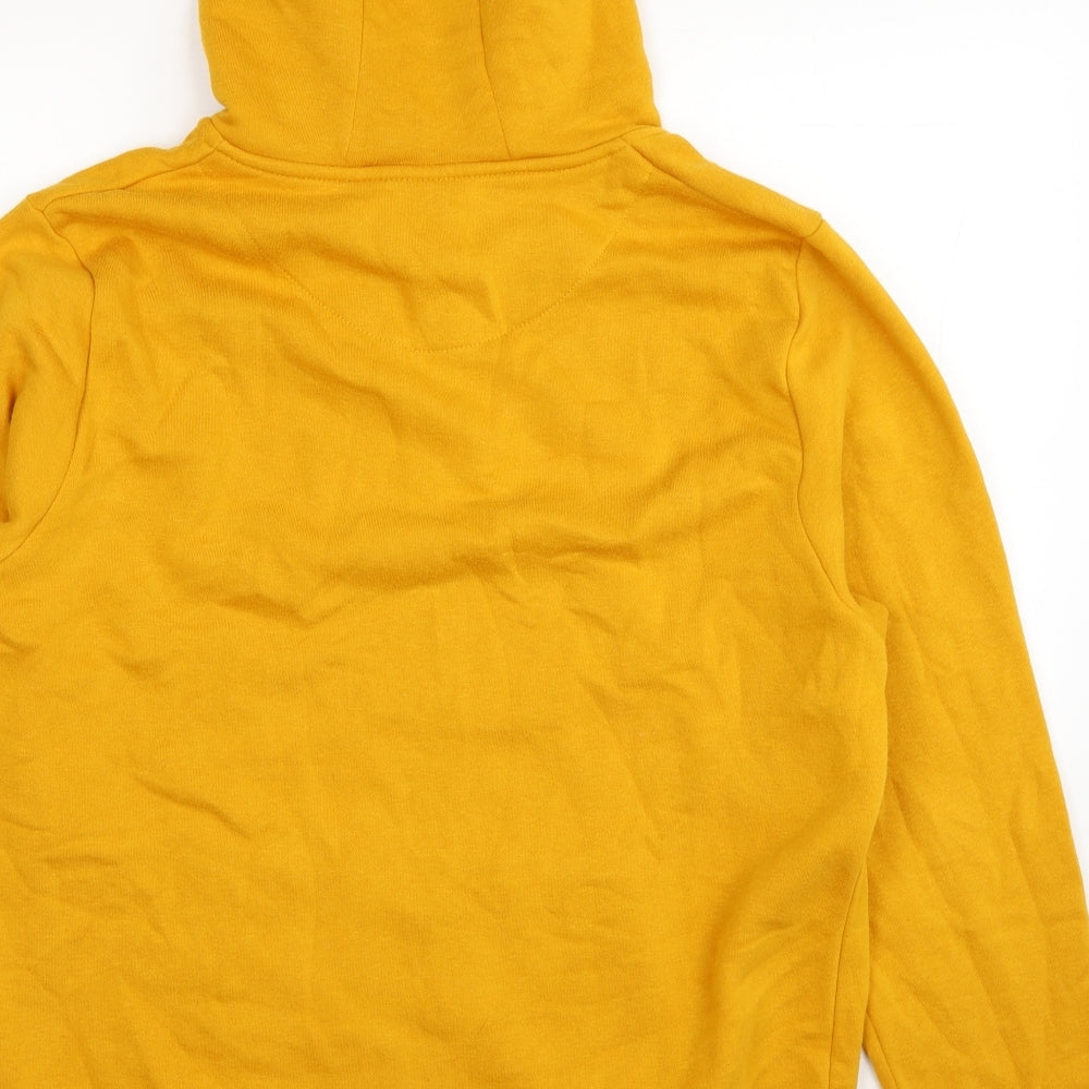 Primark Mens Yellow Cotton Full Zip Hoodie Size XL