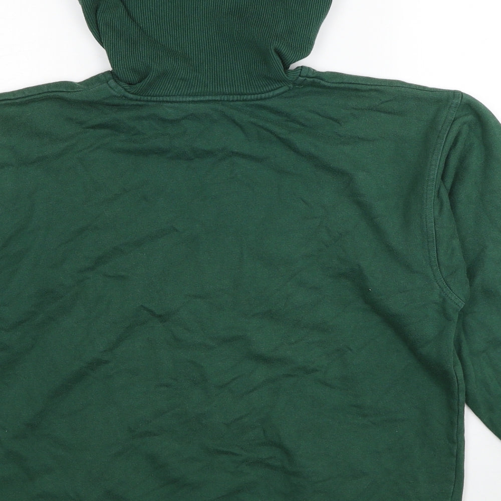 Nike Boys Green Cotton Pullover Hoodie Size M Pullover