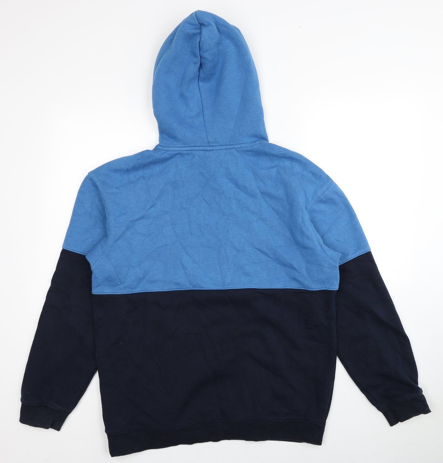 H&M Mens Blue Cotton Pullover Hoodie Size S