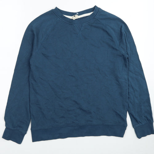 H&M Boys Blue Cotton Pullover Sweatshirt Size 12-13 Years Pullover