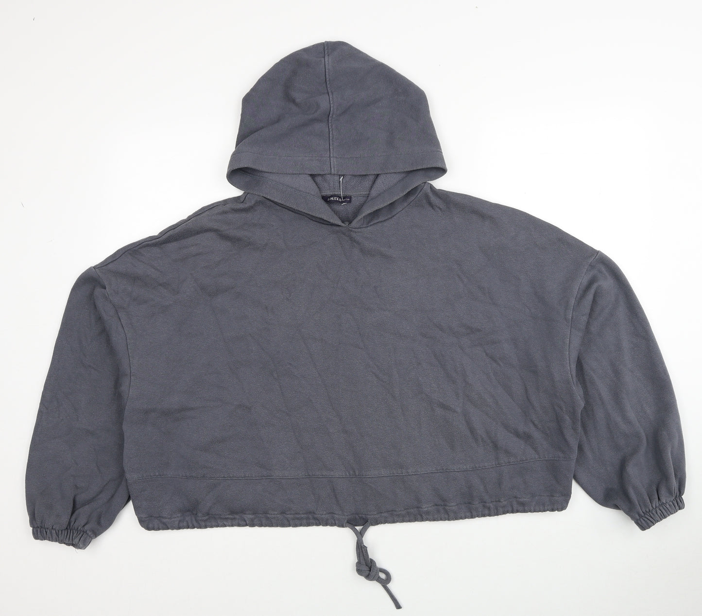 Marks and Spencer Womens Grey Cotton Pullover Sweatshirt Size 14 Pullover