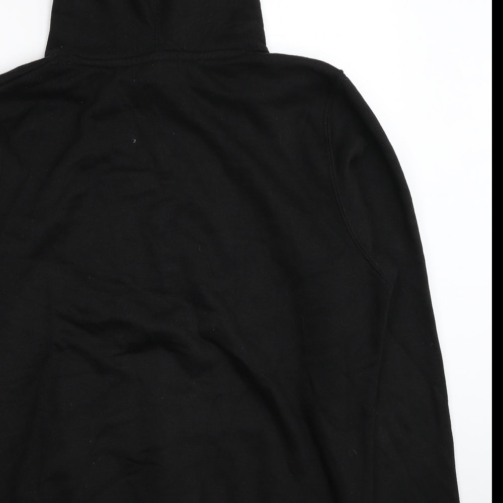 Urban Roads Mens Black Cotton Pullover Hoodie Size M