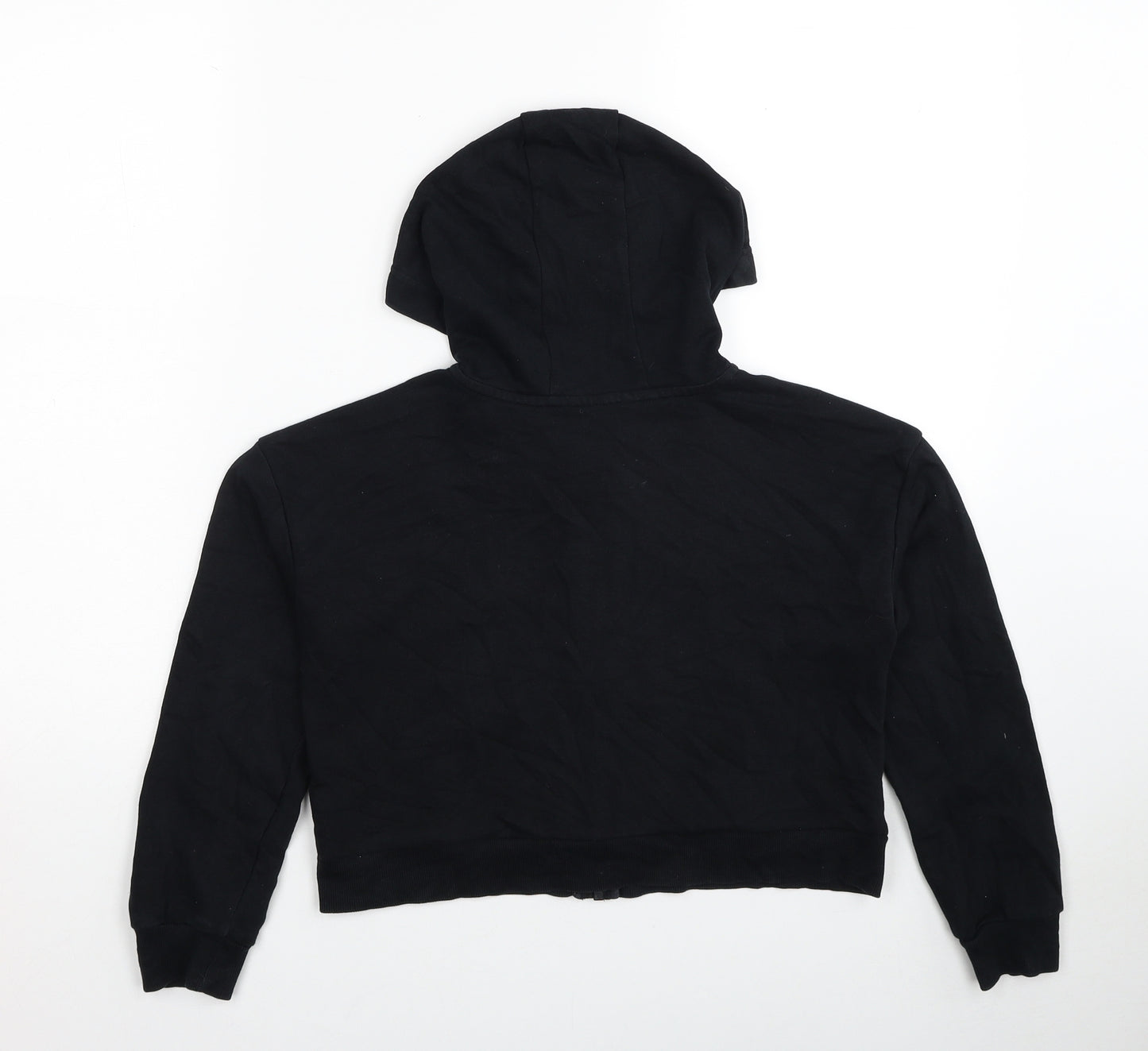 George Boys Black Cotton Full Zip Hoodie Size 9-10 Years Zip