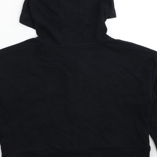 George Boys Black Cotton Full Zip Hoodie Size 9-10 Years Zip