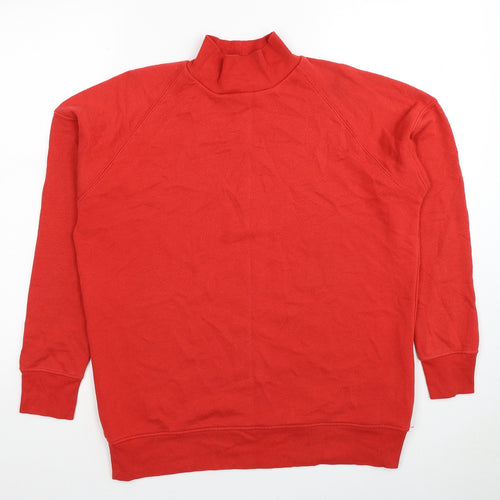 NEXT Womens Red Cotton Pullover Sweatshirt Size 10 Pullover
