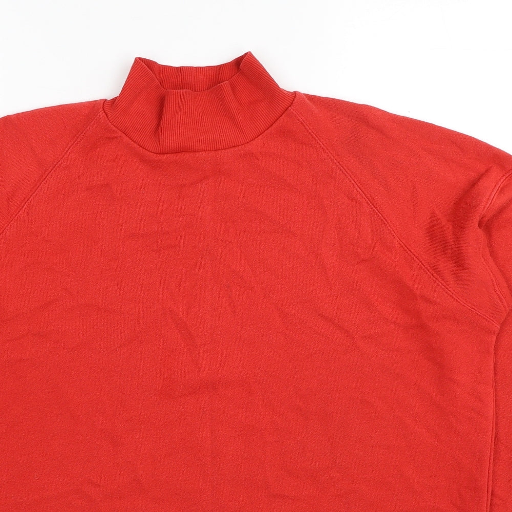 NEXT Womens Red Cotton Pullover Sweatshirt Size 10 Pullover