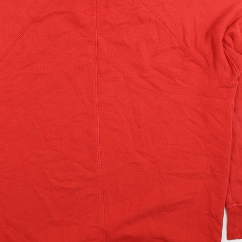 NEXT Womens Red Cotton Pullover Sweatshirt Size 10 Pullover
