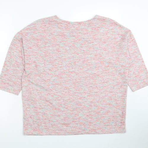 TU Womens Pink Round Neck Polyester Pullover Jumper Size 16