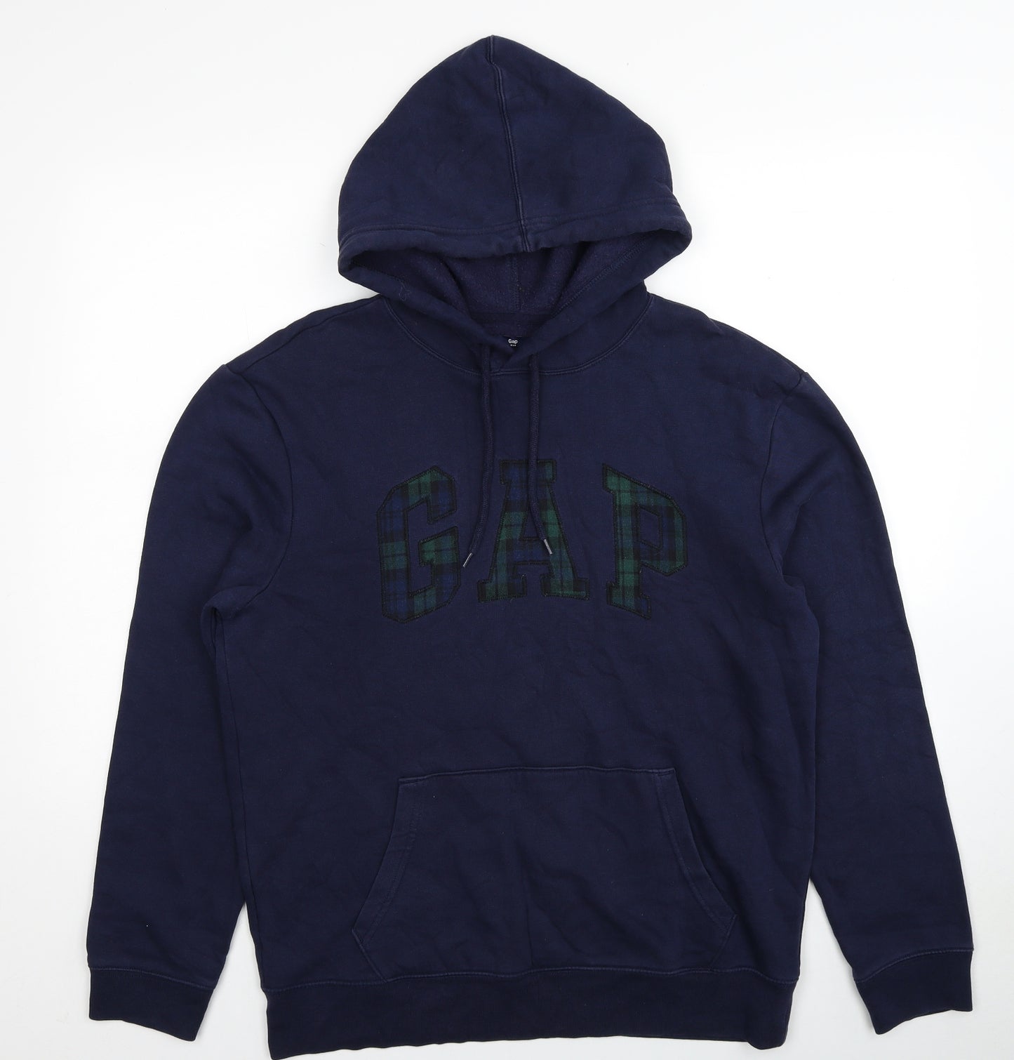 Gap Mens Blue Cotton Pullover Hoodie Size M