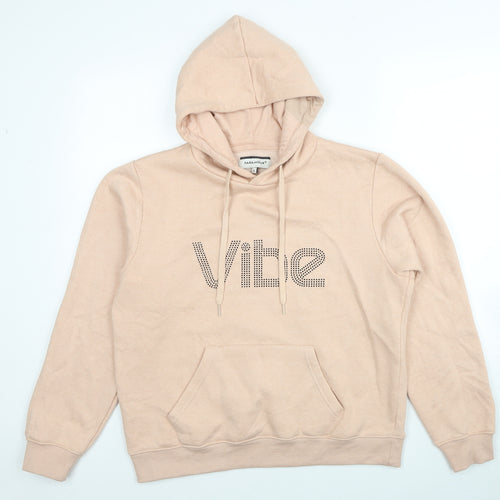 Paramour Womens Beige Cotton Pullover Hoodie Size L Pullover - Vibe