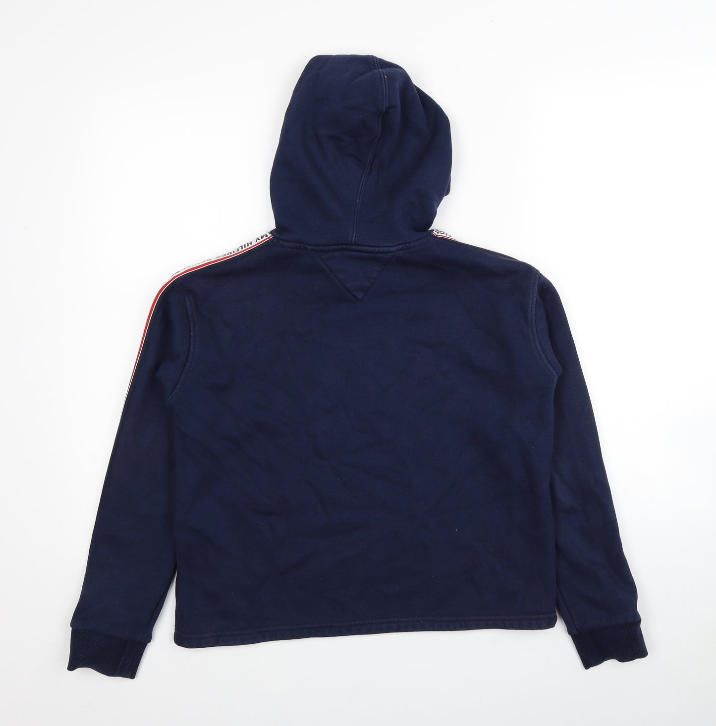Tommy Hilfiger Womens Blue Cotton Pullover Hoodie Size S Pullover