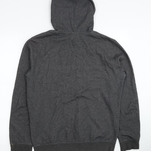 Champion Mens Grey Cotton Pullover Hoodie Size M