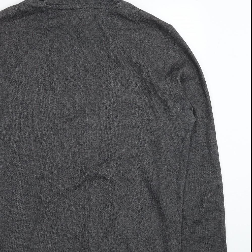 Champion Mens Grey Cotton Pullover Hoodie Size M