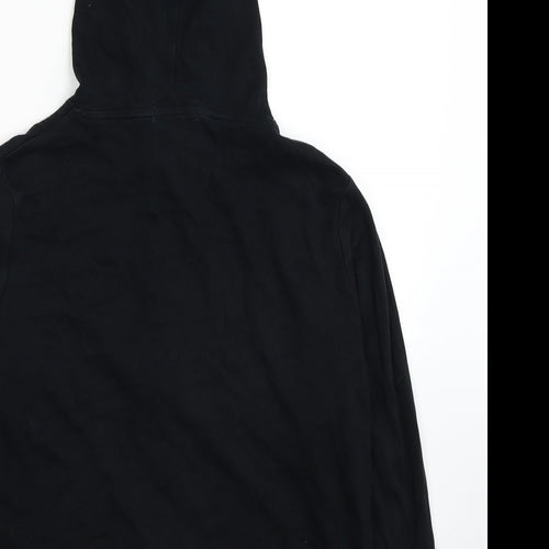 Cherokee Womens Black Cotton Full Zip Hoodie Size 14 Zip