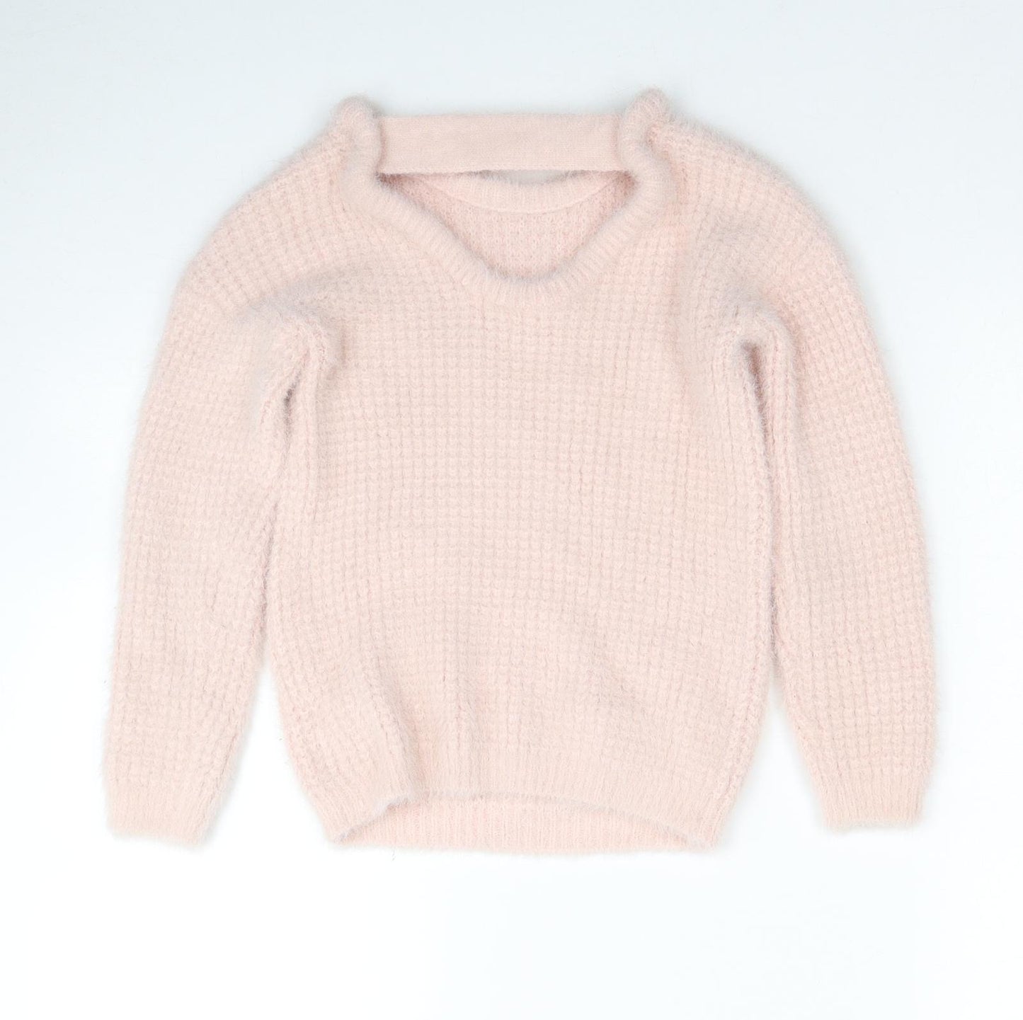 Primark Girls Pink Round Neck Nylon Pullover Jumper Size 8-9 Years Pullover