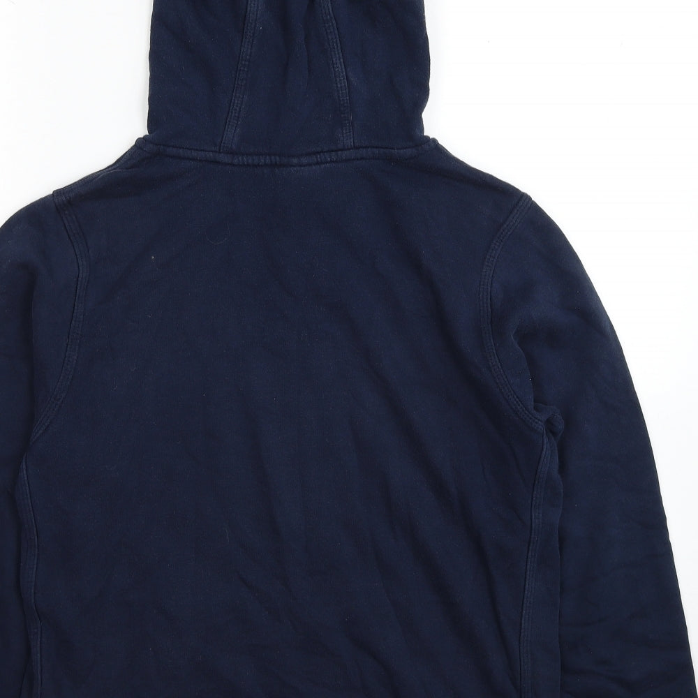 Nike Boys Blue Cotton Pullover Hoodie Size 13-14 Years Pullover