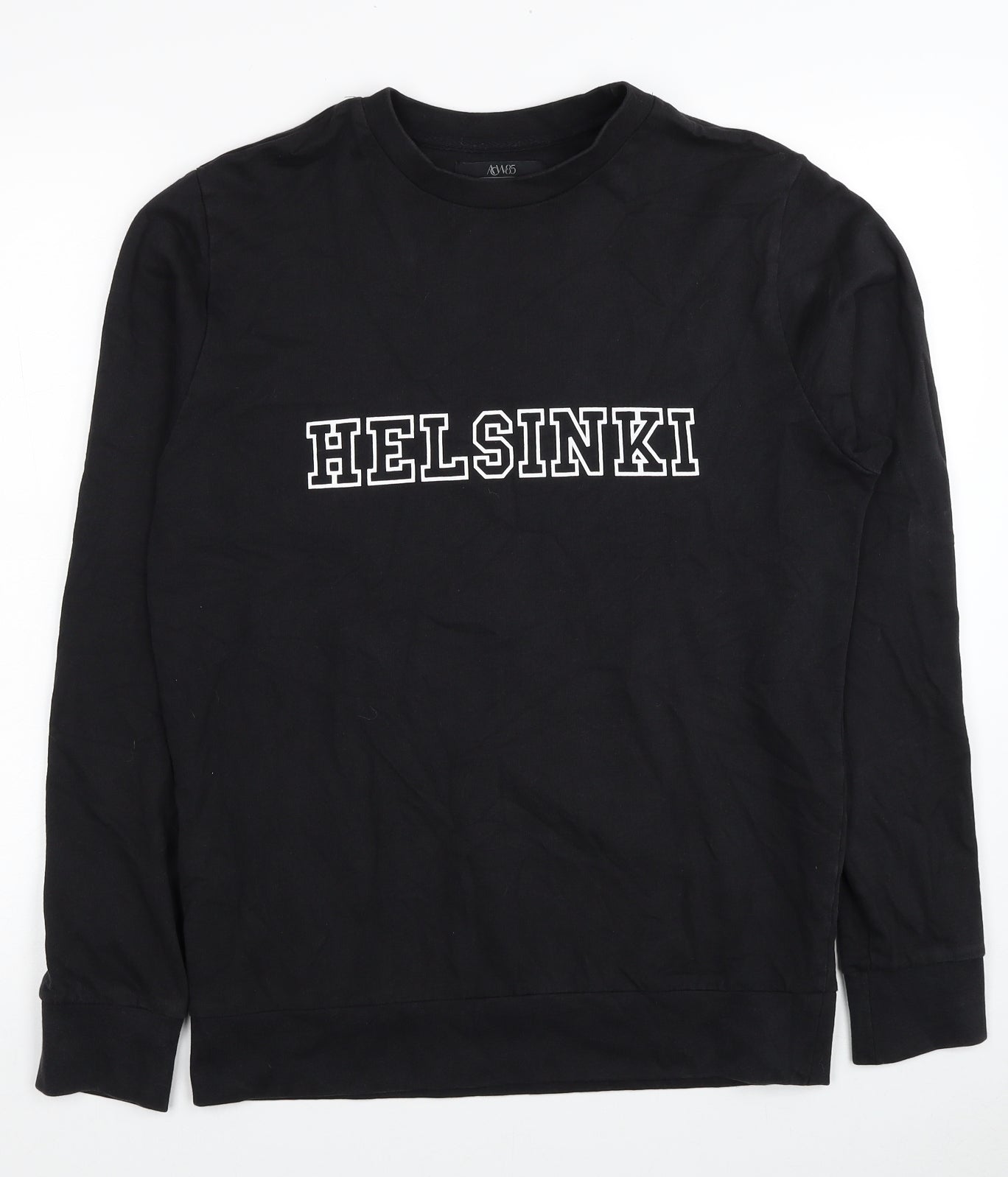 Matalan Mens Black Cotton Pullover Sweatshirt Size S - Helsinki