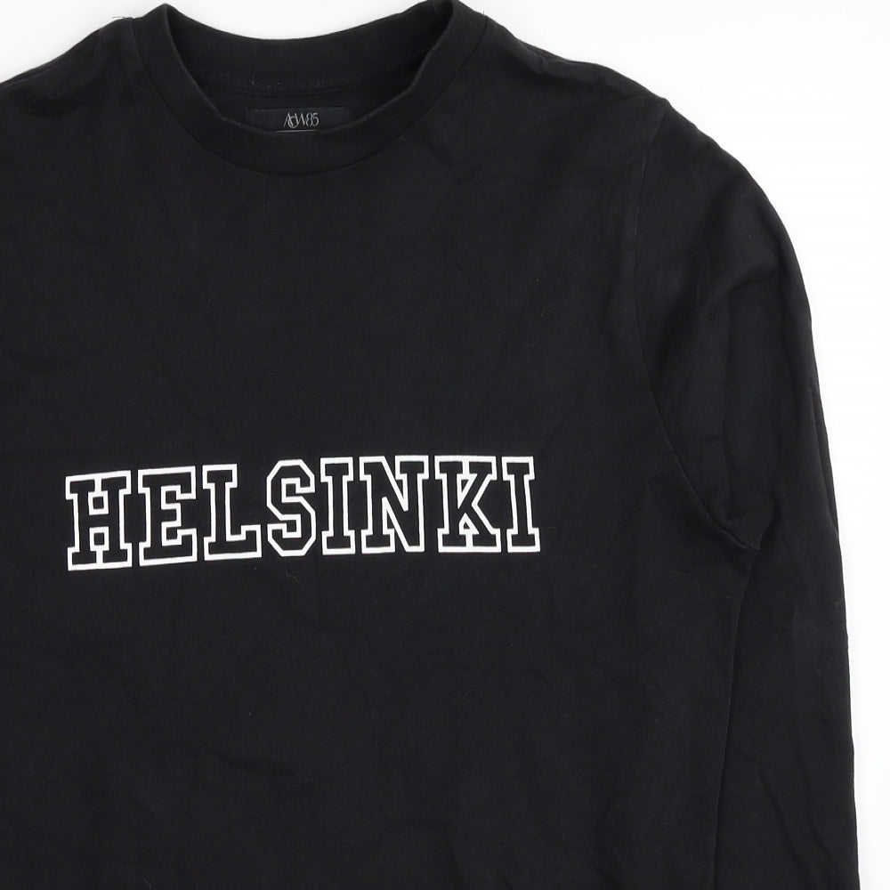 Matalan Mens Black Cotton Pullover Sweatshirt Size S - Helsinki