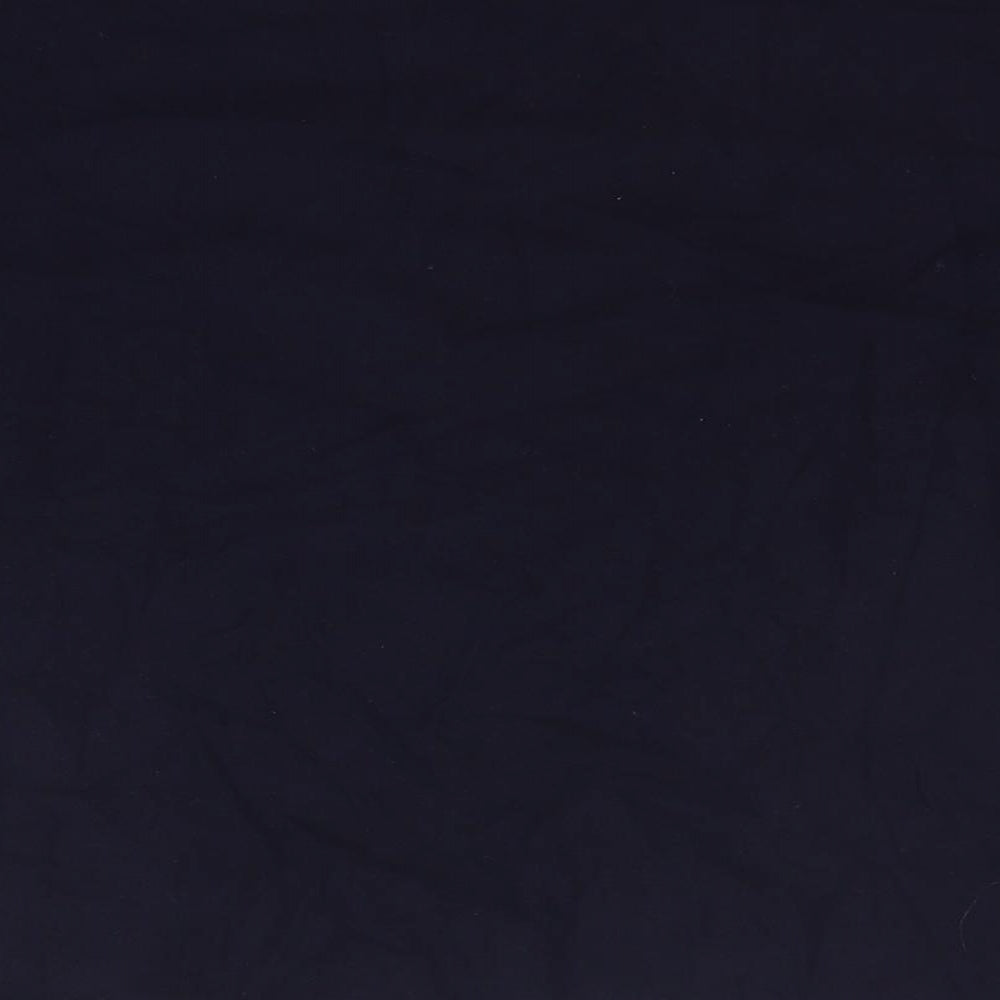 Marks and Spencer Womens Blue 100% Cotton Basic T-Shirt Size 14 Collared