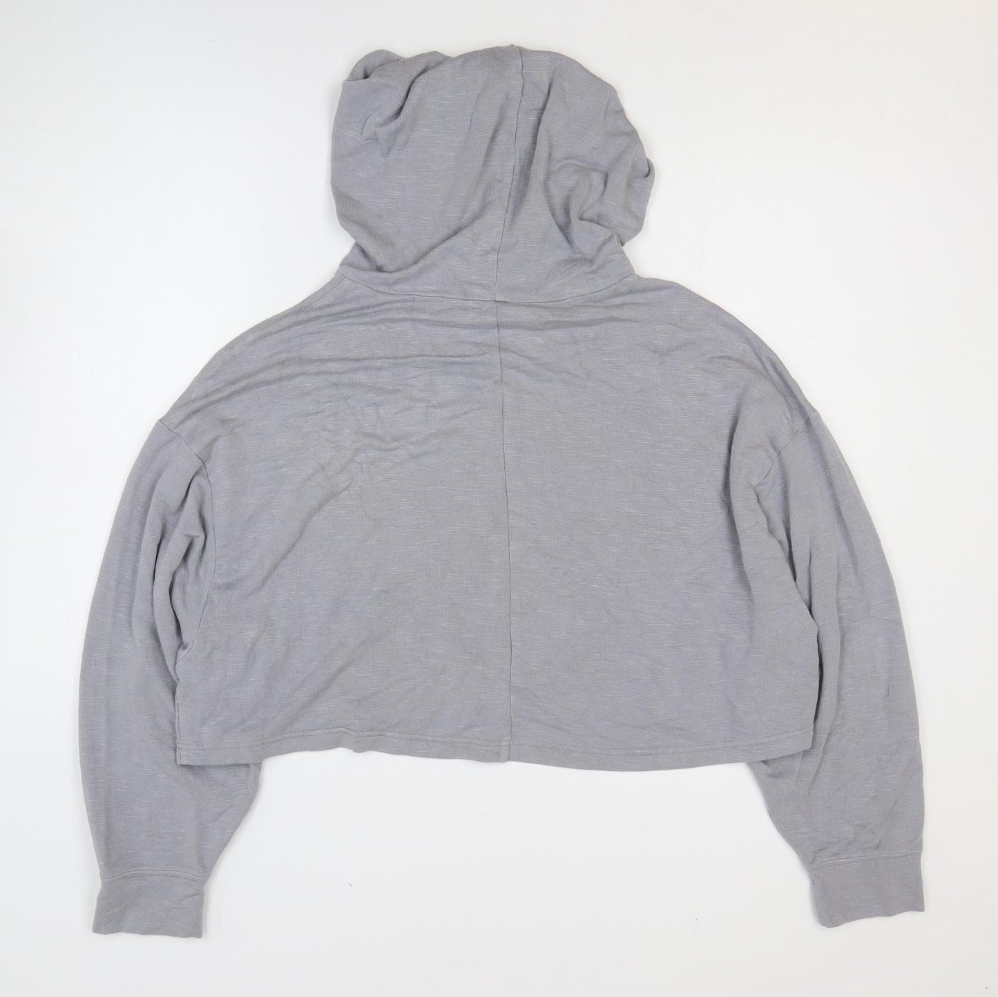 Fabletics Womens Grey Cotton Pullover Hoodie Size S Pullover - Cropped