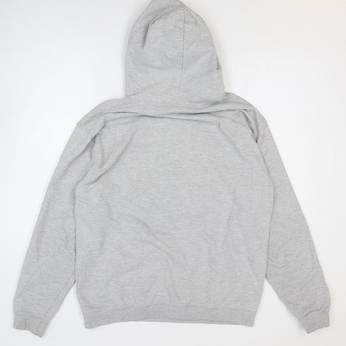 XCVB Mens Grey Cotton Pullover Hoodie Size L