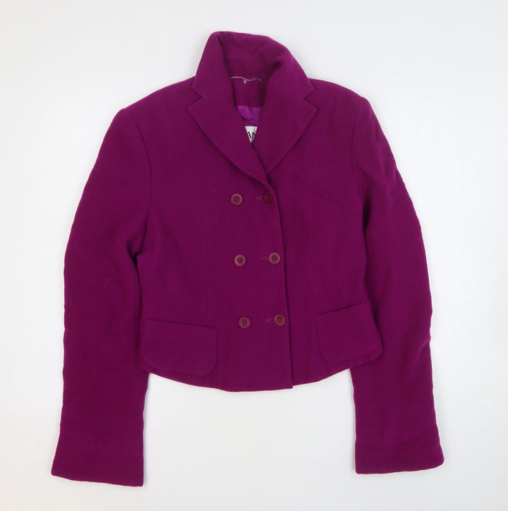 Nic Janik Womens Purple Jacket Size 10 Button