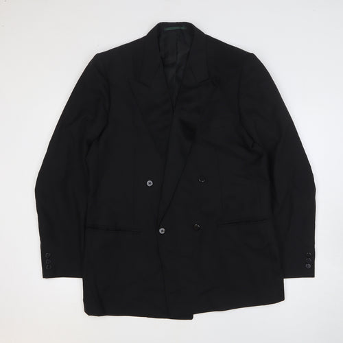 Dunn & Co Mens Black Polyester Jacket Suit Jacket Size 42