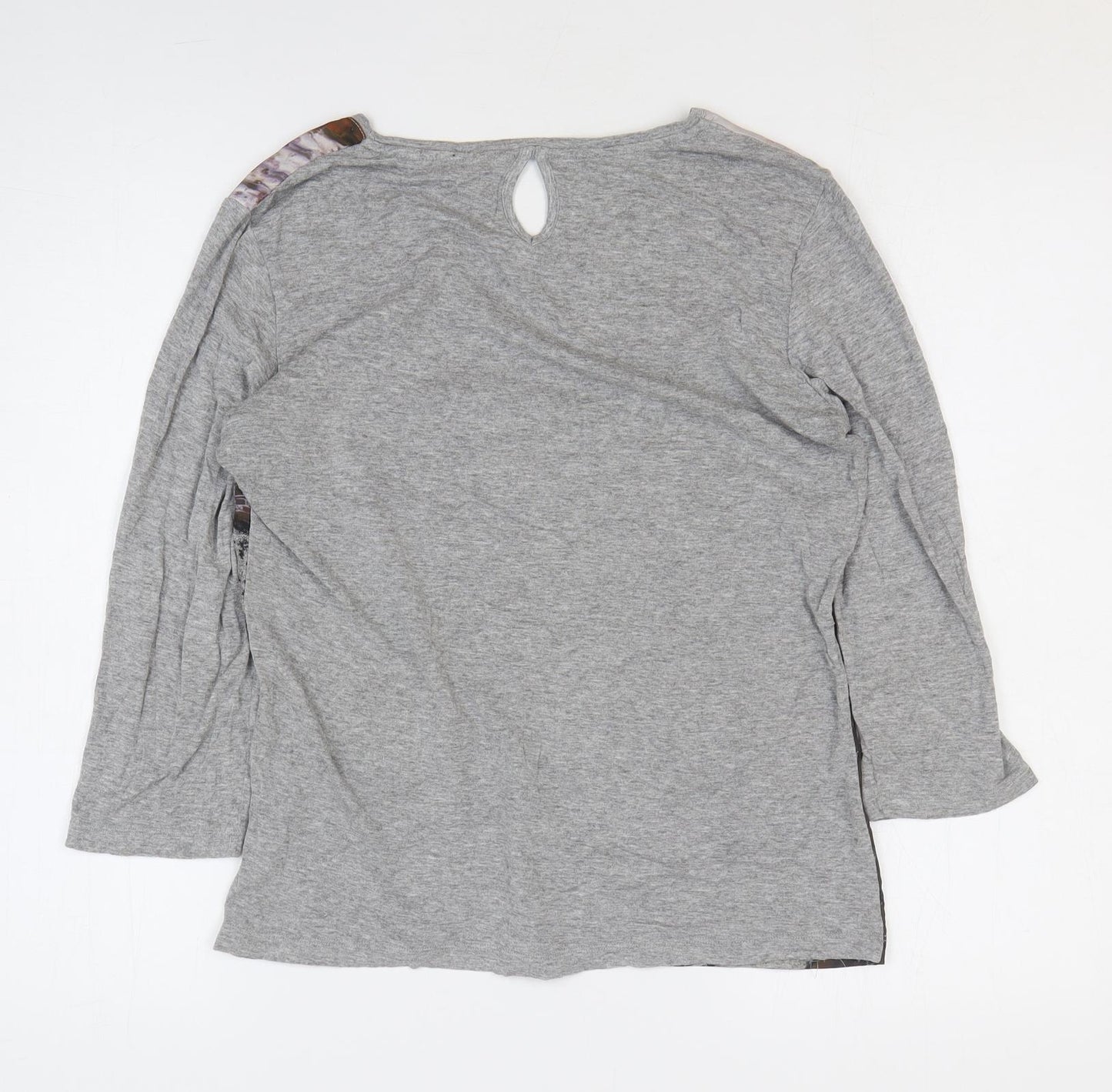 Alexara Womens Multicoloured Cotton Basic T-Shirt Size 10 Round Neck