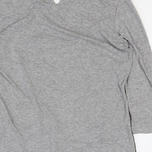 Alexara Womens Multicoloured Cotton Basic T-Shirt Size 10 Round Neck