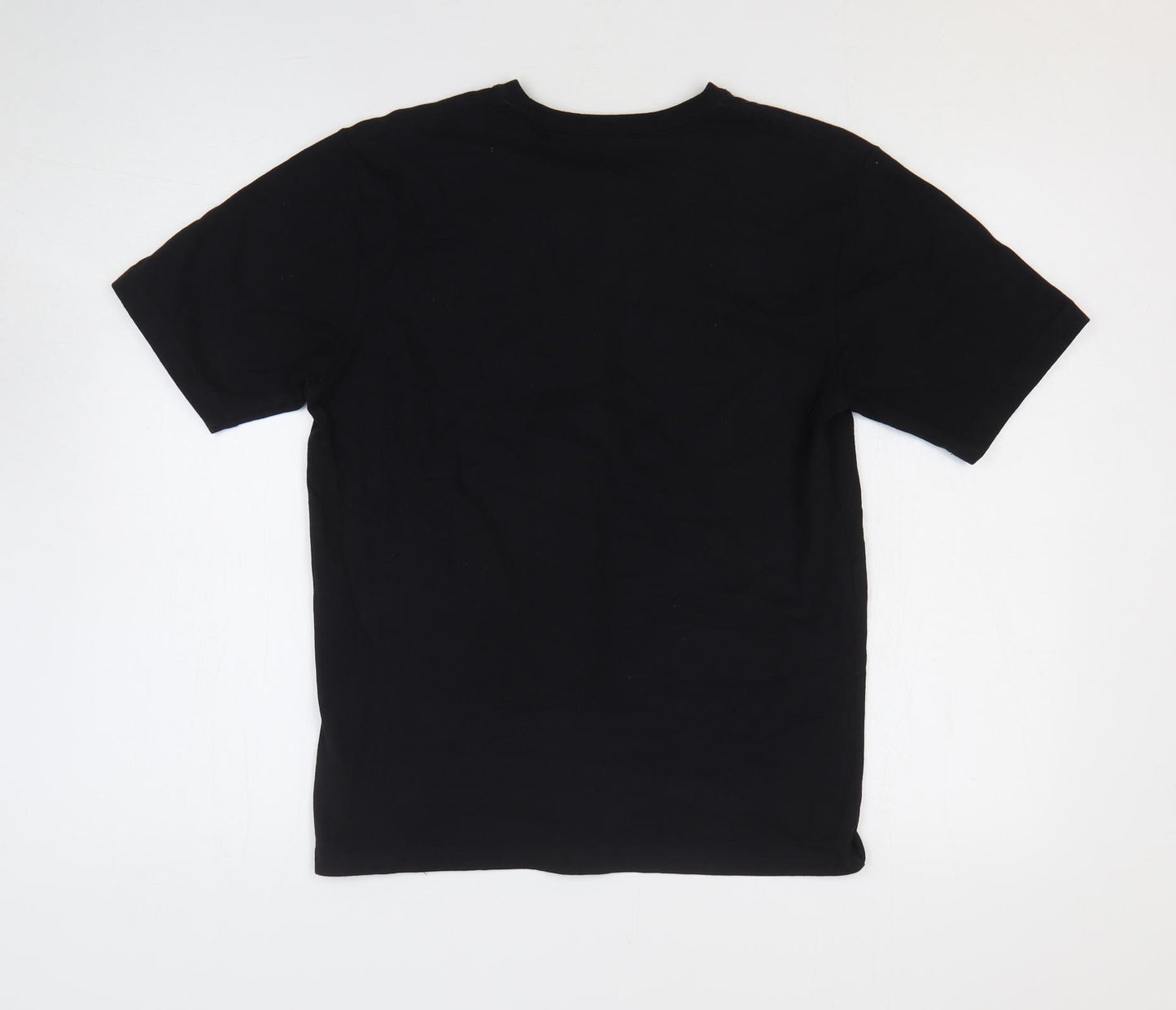 Galapagos Boys Black 100% Cotton Basic T-Shirt Size L Round Neck Pullover