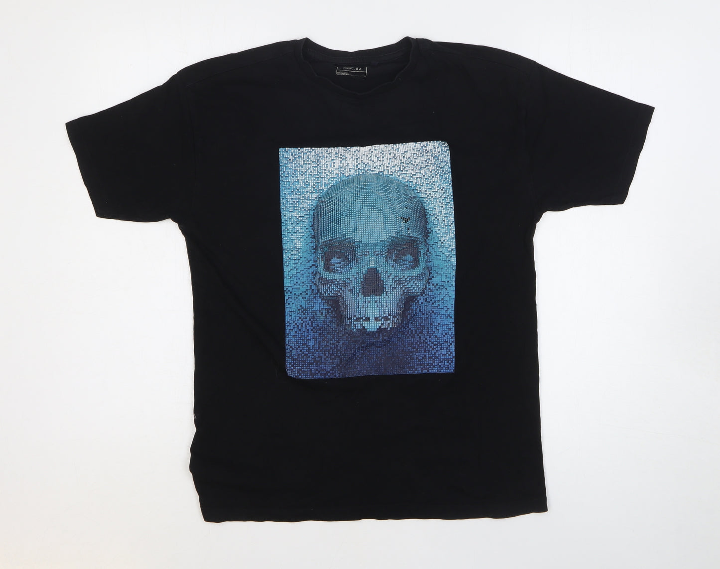 NEXT Boys Black 100% Cotton Basic T-Shirt Size 12 Years Round Neck Pullover