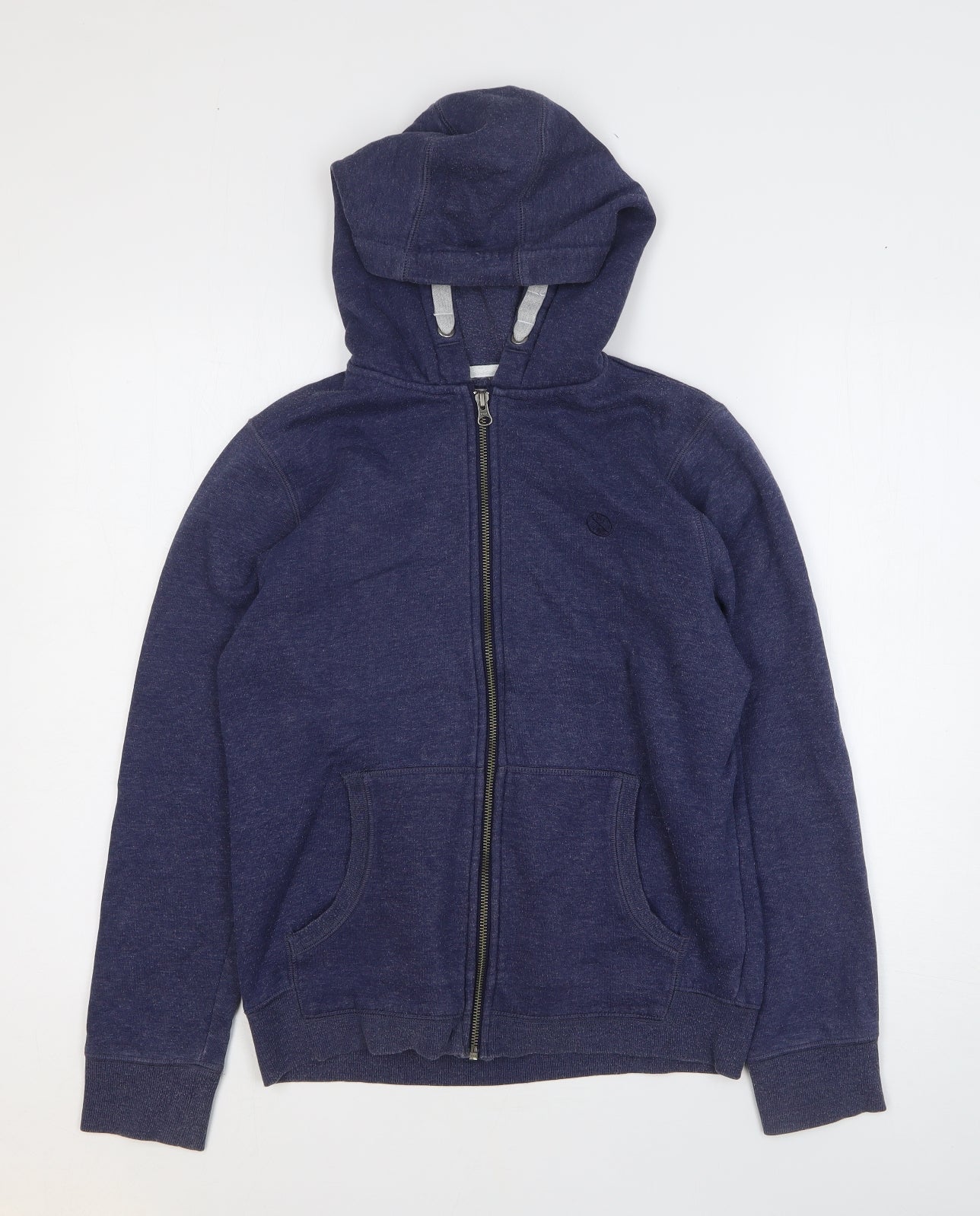 NEXT Boys Blue Cotton Full Zip Hoodie Size 13 Years Zip