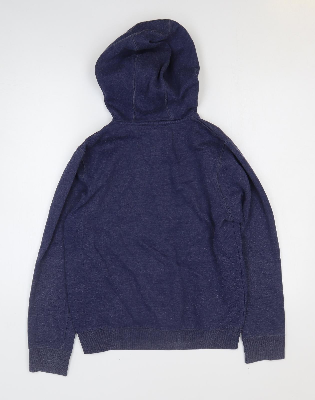 NEXT Boys Blue Cotton Full Zip Hoodie Size 13 Years Zip