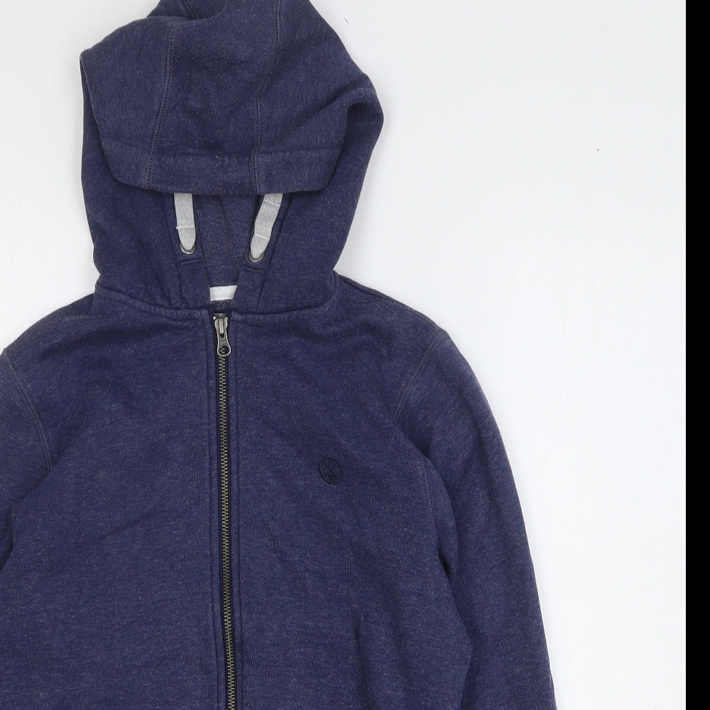NEXT Boys Blue Cotton Full Zip Hoodie Size 13 Years Zip
