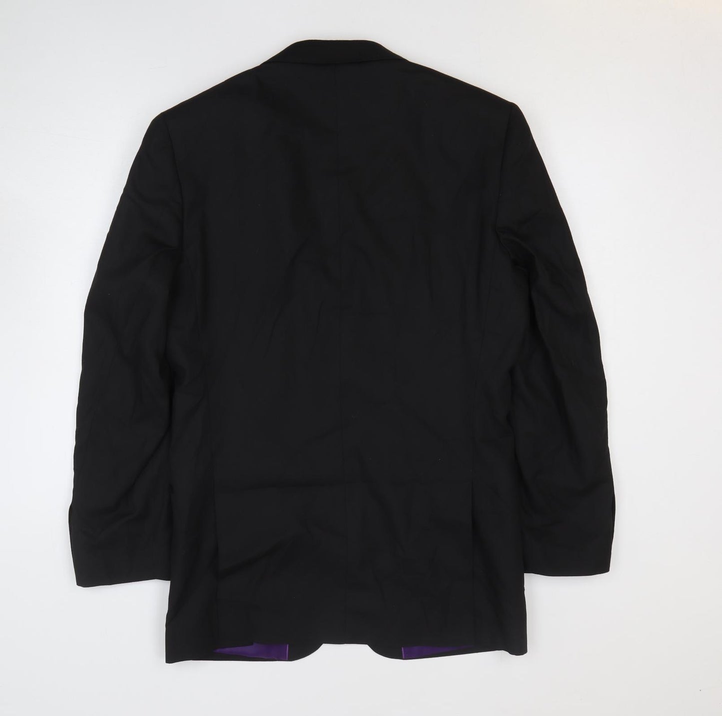 Marks and Spencer Mens Black Polyester Jacket Blazer Size 38