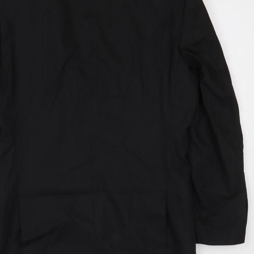 Marks and Spencer Mens Black Polyester Jacket Blazer Size 38