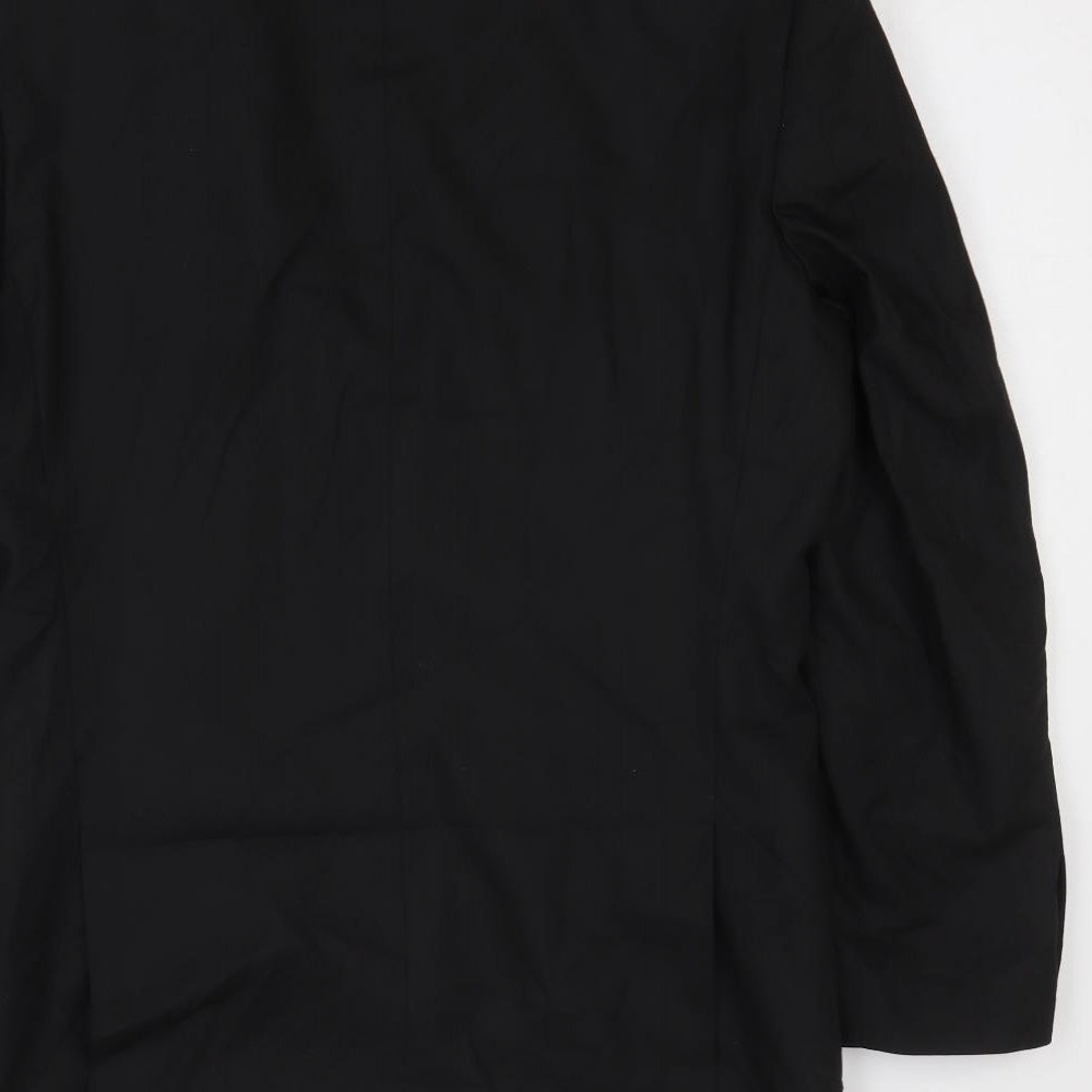 Marks and Spencer Mens Black Polyester Jacket Blazer Size 38